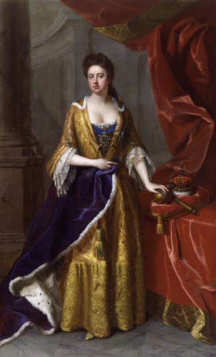 Queen Anne,  ca. 1705   (Michael Dahl)   (1659-1743)     National Portrait Gallery,  London,  NPG 6187